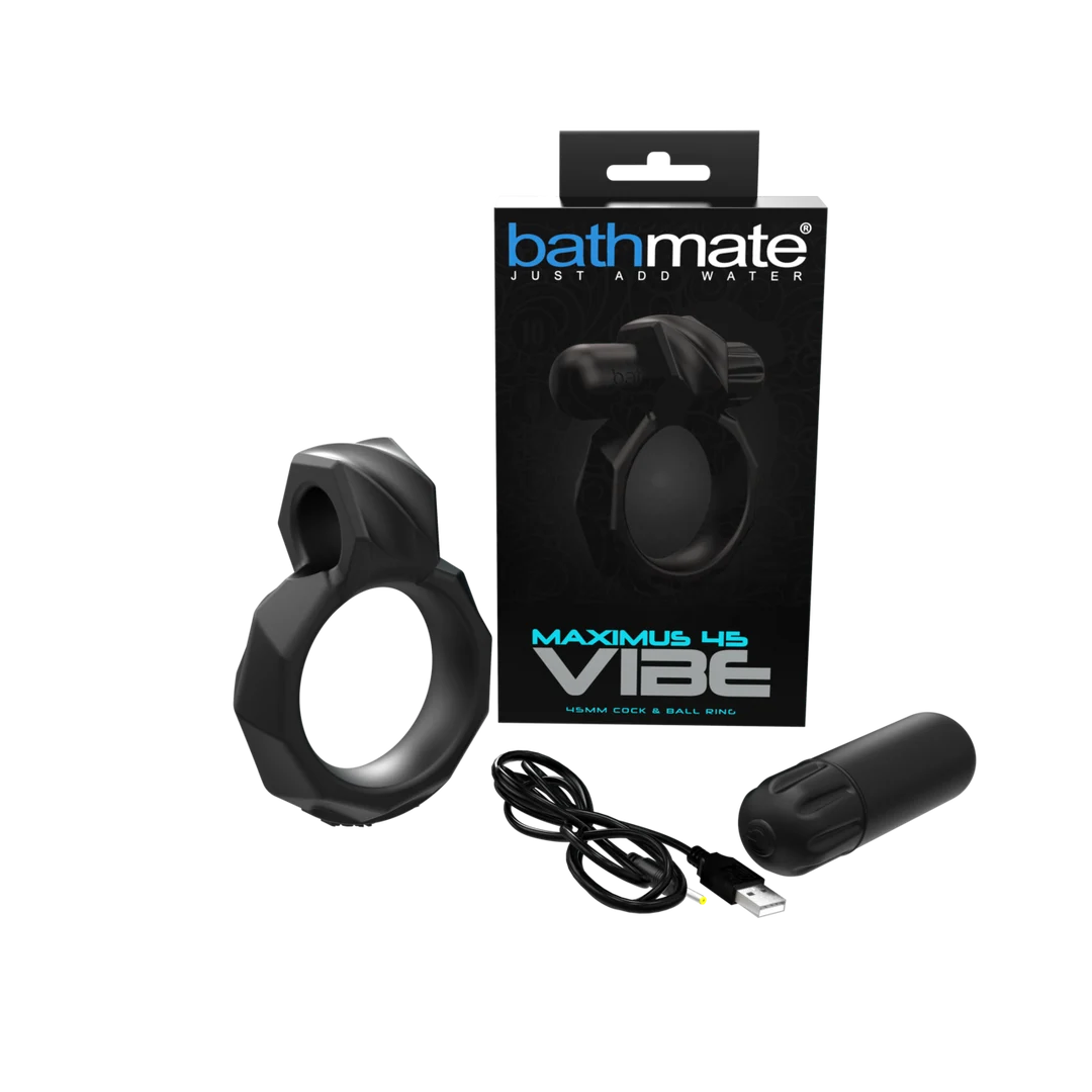 Bathmate Maximus 45 anneau pénien vibrant avec sangle testiculaire – Image 1