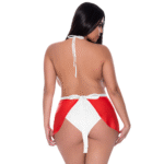 Robe Magic Silk Dress Up rouge et blanche – Image 11