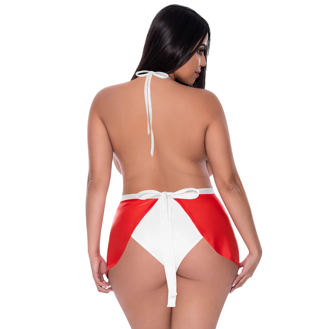 Robe Magic Silk Dress Up rouge et blanche – Image 11