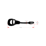 Cockring Armor Tug Lock avec sangle pour les testicules et plug anal – Image 10