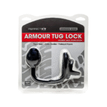 Armor Tug Lock avec sangle pour testicules et plug anal