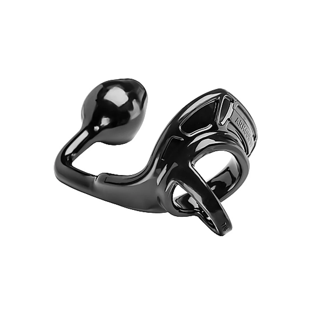 Armor Tug Lock avec sangle pour testicules et plug anal – Image 5