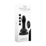 Vibromasseur en verre Chrystalino Pluggy avec ventouse