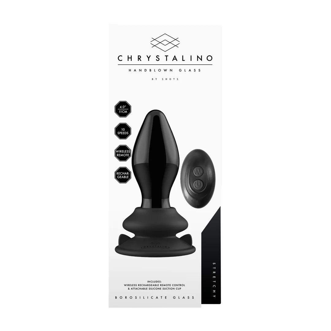 Vibrateur extensible en verre Chrystalino avec ventouse – Image 2
