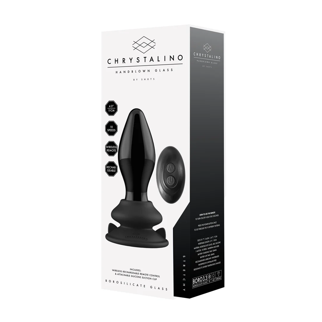 Vibrateur extensible en verre Chrystalino avec ventouse – Image 3