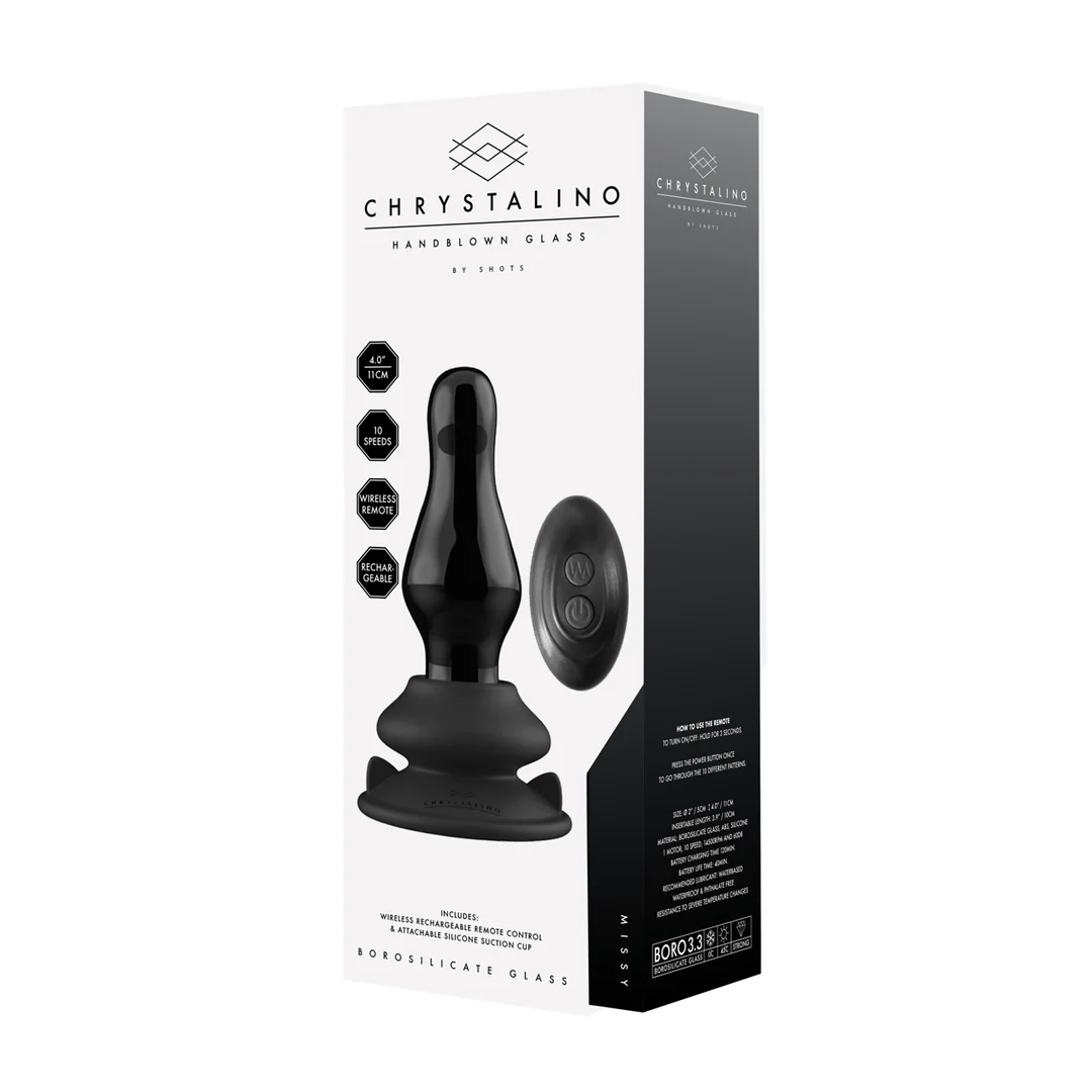 Vibromasseur en verre Missy avec ventouse – Image 3