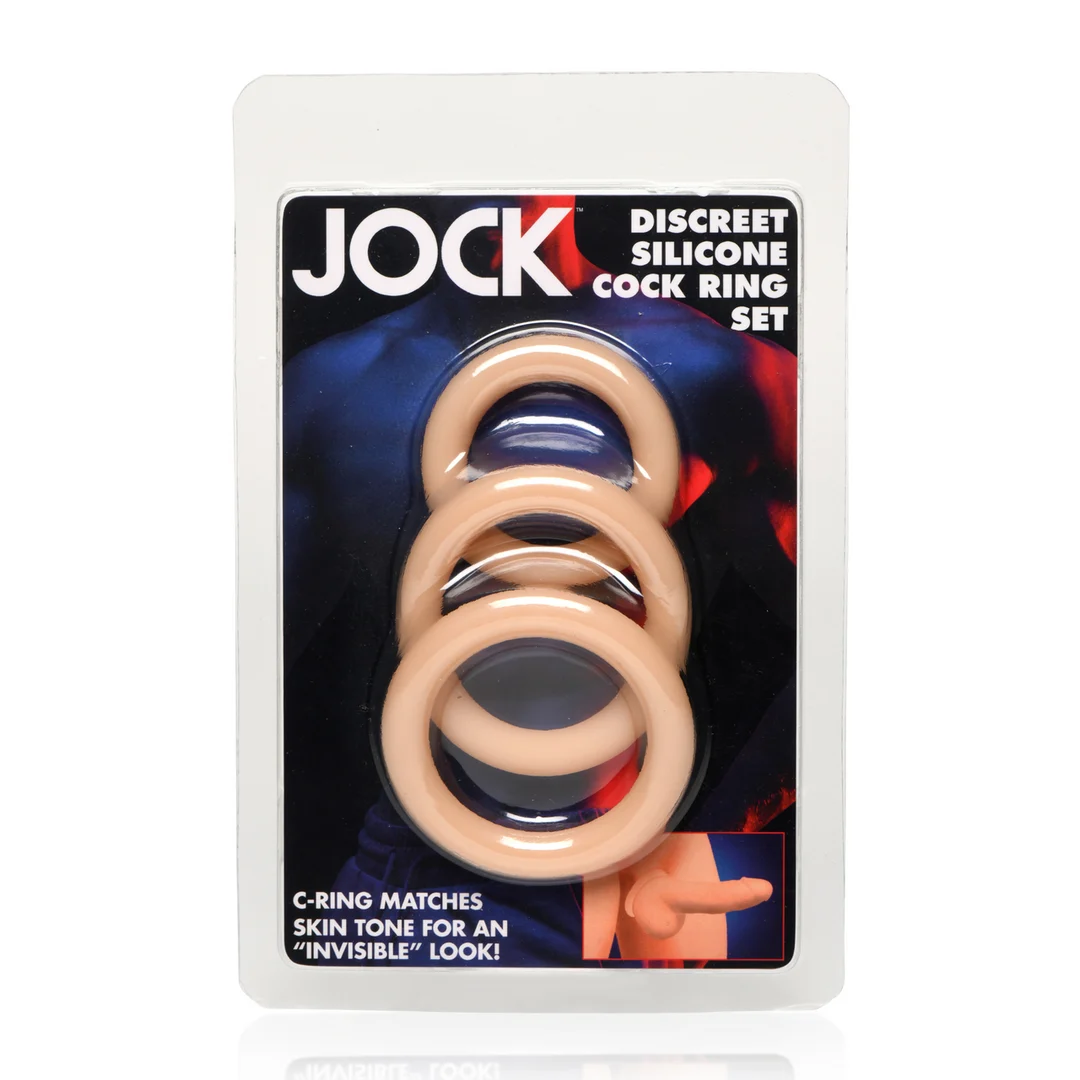 Set discret d’anneaux péniens en silicone Curve Toys – Image 2