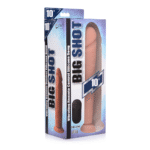Dildo vibrant en silicone Curve Toys avec télécommande