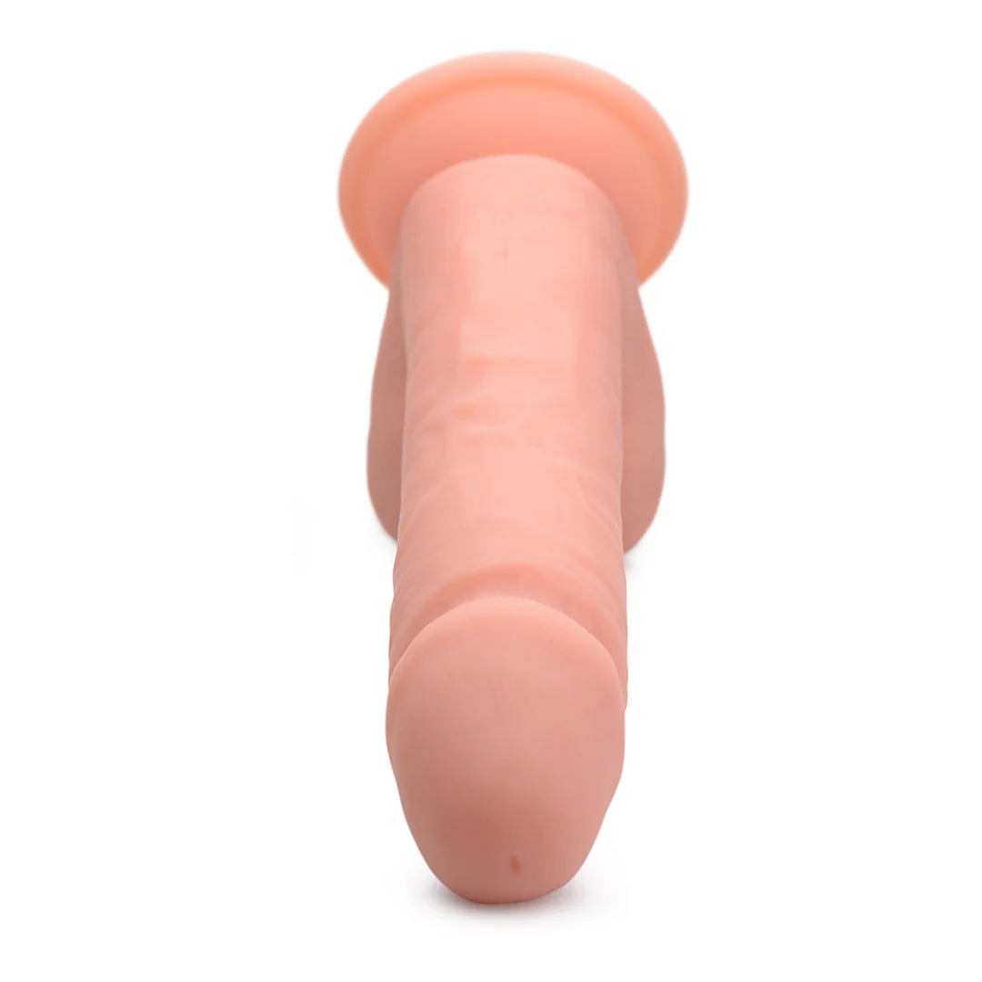 Gode vibrant en silicone Curve Toys avec testicules – Image 5