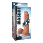 Gode vibrant en silicone Curve Toys avec testicules
