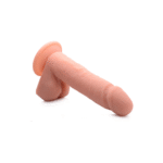 Gode vibrant en silicone Curve Toys avec testicules – Image 4