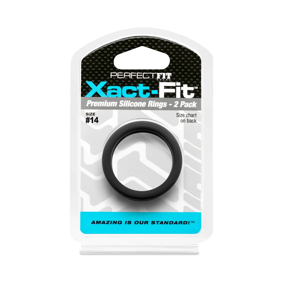 Anneau pénien PerfectFit Xact Fit #14, lot de 2 – Image 1