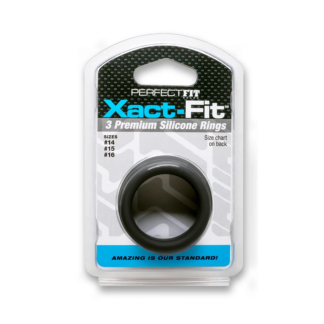 Lot d’anneaux péniens PerfectFit Xact Fit S/M – Image 1