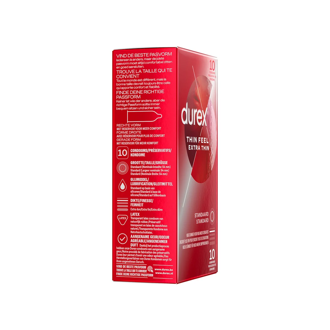 Préservatifs Durex Thin Feel Extra Thin, 10 pièces – Image 2