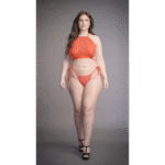 Ensemble de lingerie grande taille sexy avec ouverture à l’entrejambe, pour un look festif – LIN – Image 12