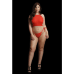 Ensemble de lingerie grande taille sexy avec ouverture à l’entrejambe, pour un look festif – LIN – Image 10