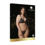 Ensemble de lingerie en dentelle et velours pour silhouettes avec des formes, à la coupe séduisante – LIN