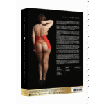 Babydoll rouge passion aux accents de Noël, élégante et flatteuse pour les courbes – Le Desir – Image 8