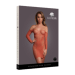 Mini robe grande taille en résille contrastante pour silhouette ronde – LIN – Image 25