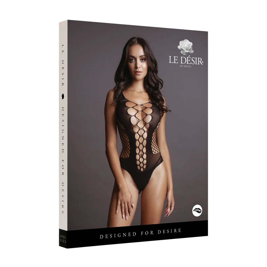 Body pour silhouette ronde à décolleté en V et empiècements opaques, pour des formes sublimées – LIN – Image 37