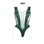 Body pour silhouette ronde à décolleté en V et empiècements opaques, pour des formes sublimées – LIN – Image 23