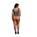 Body pour silhouette ronde à décolleté en V et empiècements opaques, pour des formes sublimées – LIN – Image 20
