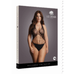 Body en dentelle pour silhouette généreuse avec tour de cou à brides – LIN
