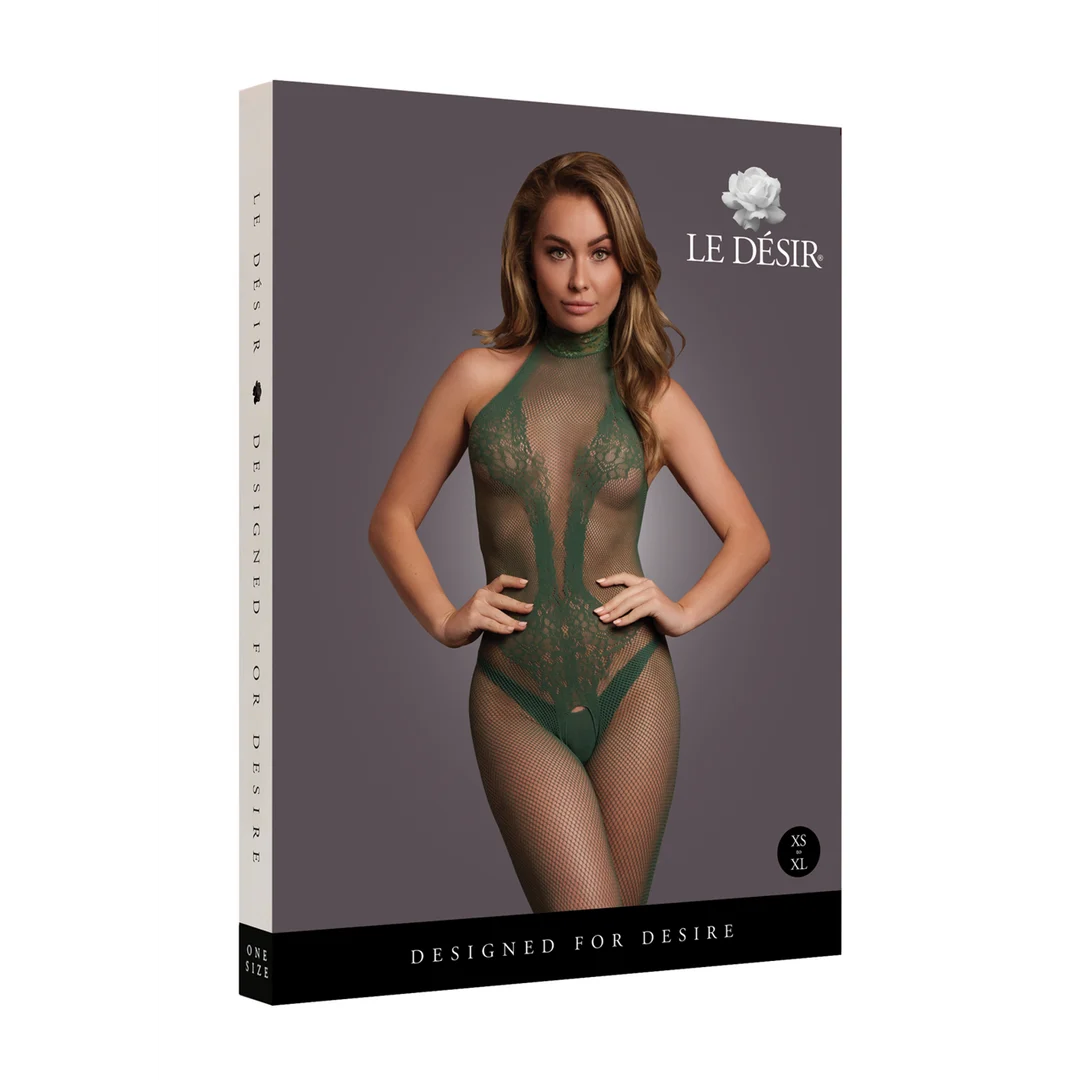 Body en dentelle résille à entrejambe ouvert, pour une allure sensuelle et des courbes généreuses – LIN – Image 25