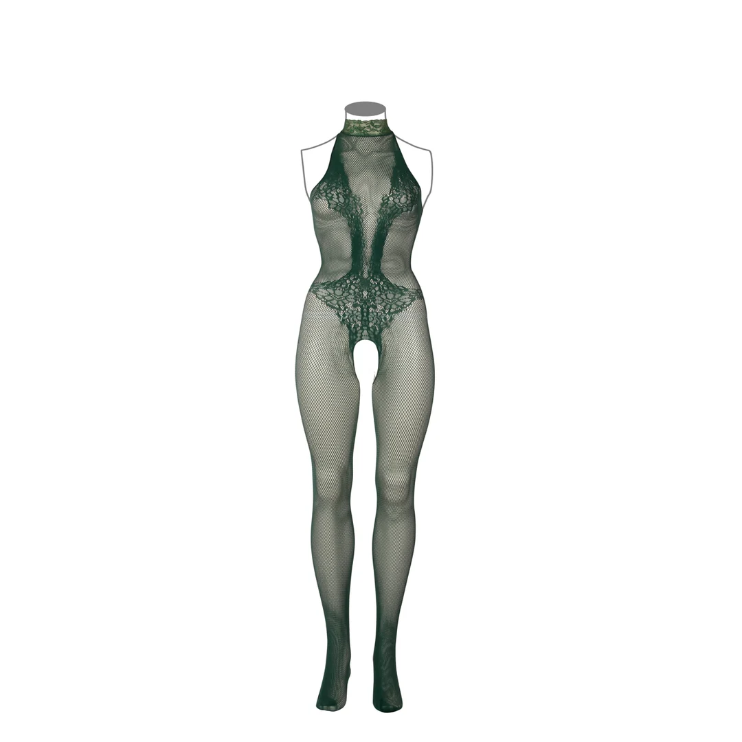 Body en dentelle résille à entrejambe ouvert, pour une allure sensuelle et des courbes généreuses – LIN – Image 18