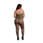 Body en dentelle résille à entrejambe ouvert, pour une allure sensuelle et des courbes généreuses – LIN – Image 15