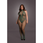 Body en dentelle résille à entrejambe ouvert, pour une allure sensuelle et des courbes généreuses – LIN – Image 16