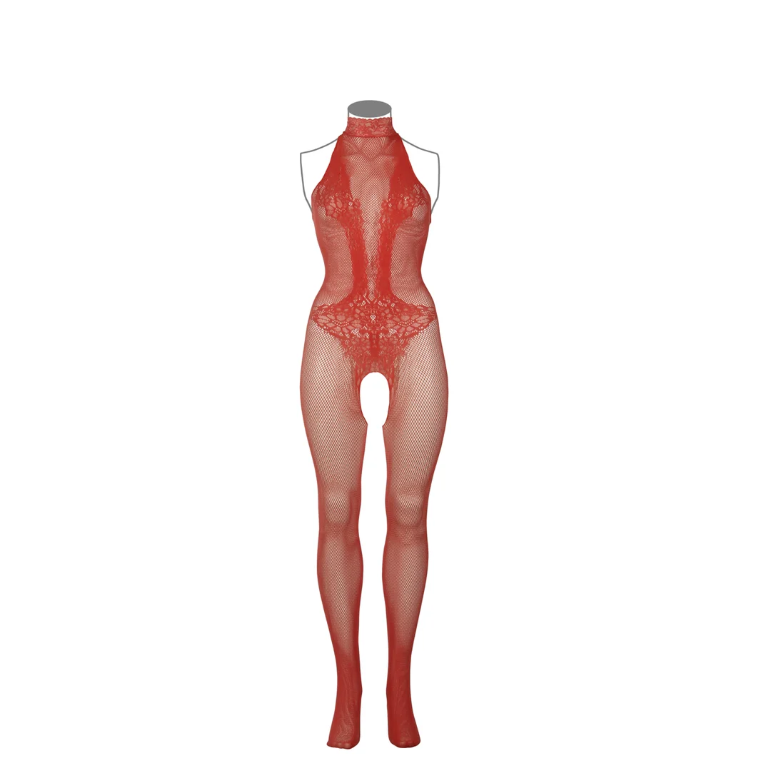 Body en dentelle résille à entrejambe ouvert, pour une allure sensuelle et des courbes généreuses – LIN – Image 24