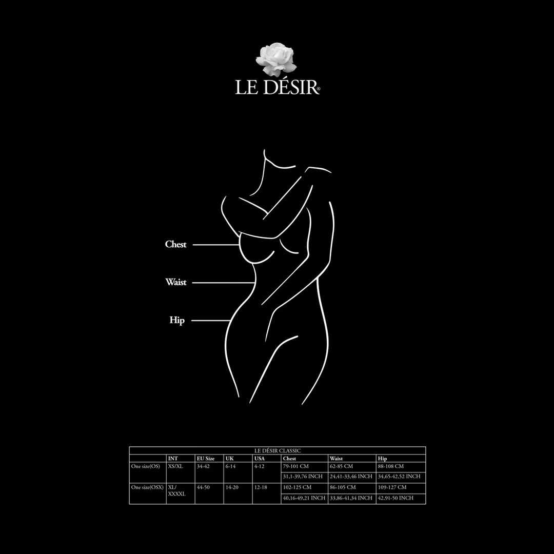 Body résille pour courbes généreuses, avec résille à motif quadrillé et jarretelles - LIN – Image 6
