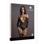 Combinaison en dentelle grande taille à col croisé pour silhouette pulpeuse – LIN – Image 7