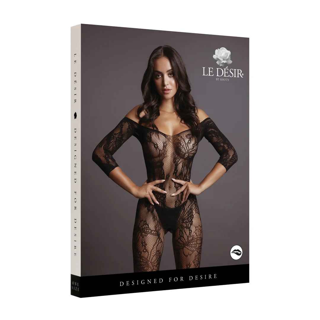 Combinaison en dentelle à manches longues et entrejambe ouvert pour silhouette pulpeuse – LIN – Image 19