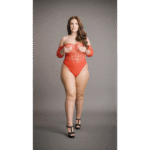 Teddy sans entrejambe orné de strass avec haut en dentelle pour une allure généreuse • SexyPlus – Image 6