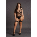 Body grande taille à strass et tour de cou pour une allure séduisante – SexyPlus – Image 4