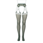Collant à entrejambe ouvert en résille effilochée avec effet porte jarretelles, pour des looks audacieux | LIN – Image 12