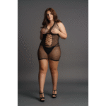 Robe halter résille curvy avec décolleté ouvert pour sublimer tes formes, SexyPlus – Image 4