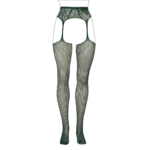 Lingerie sexy avec bas résille et porte jarretelles en dentelle pour silhouettes généreuses, Koning – Image 6