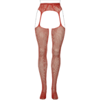 Lingerie sexy avec bas résille et porte jarretelles en dentelle pour silhouettes généreuses, Koning – Image 12