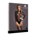 Body résille à manches longues et col court pour silhouette pulpeuse, OSX – Image 7