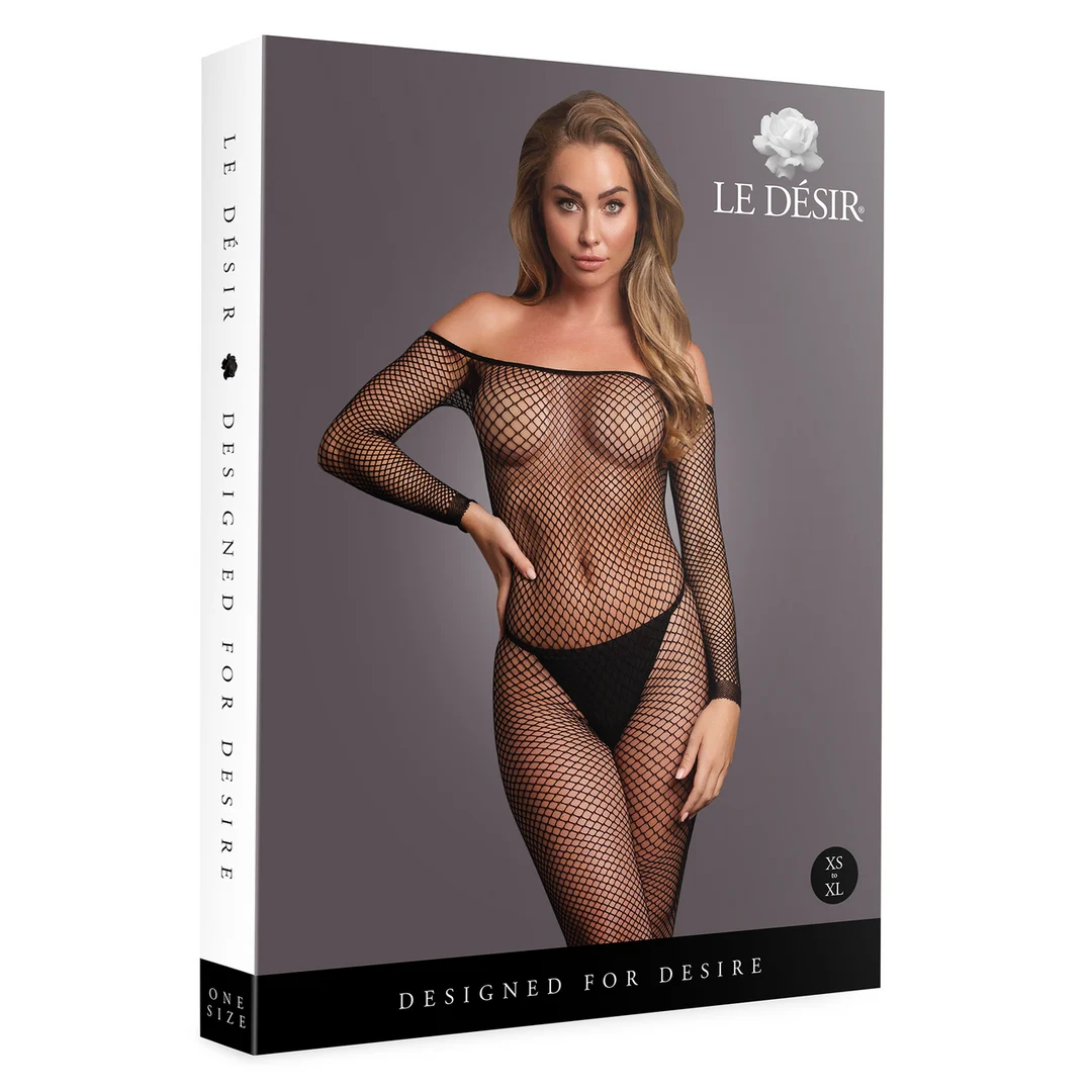 Combinaison en résille avec épaules dénudées, pour les silhouettes généreuses – OSX – Image 7