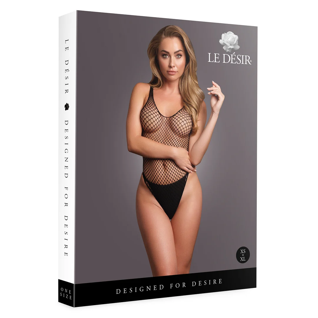 Body lingerie pour formes généreuses avec détails en résille, une allure séduisante et tout en courbes – OSX – Image 7