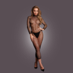 Robe en résille à col élégant pour une allure sexy et tout en courbes – OSX – Image 10