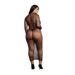 Robe en résille à col élégant pour une allure sexy et tout en courbes – OSX – Image 3