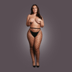 Collant à résille large pour une allure séduisante et pulpeuse – OSX – Image 4