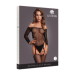 Body résille brillant épaules dénudées pour une allure séduisante et pulpeuse – LIN – Image 9