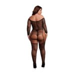 Body résille brillant épaules dénudées pour une allure séduisante et pulpeuse – LIN – Image 3