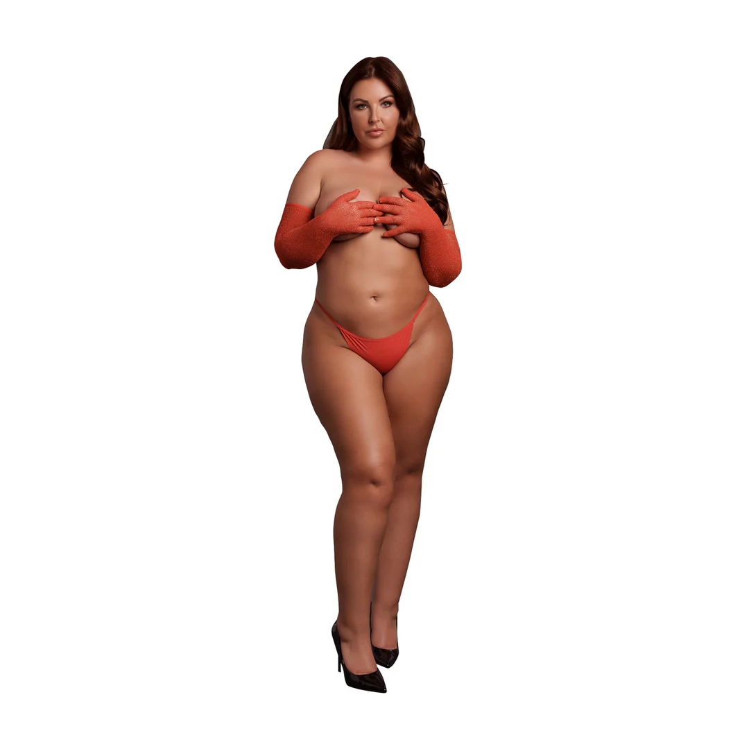 Gants d’opéra grande taille à paillettes dorées pour un look glamour – SexyPlus – Image 8